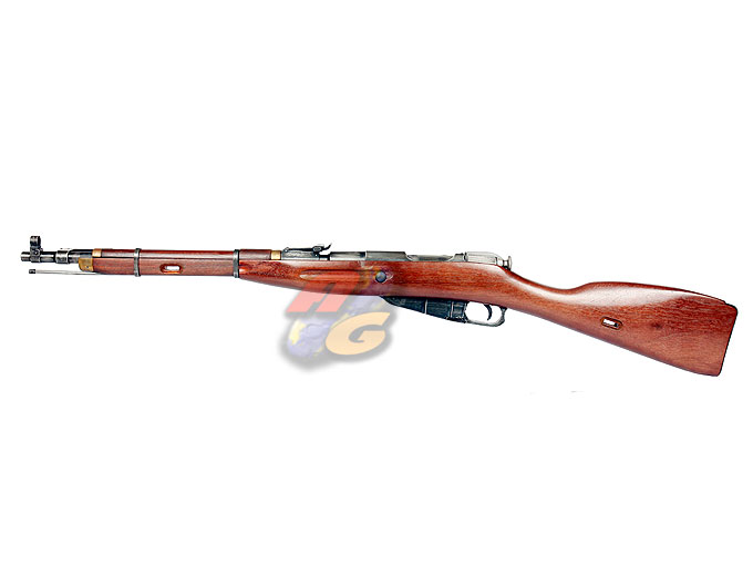 Zeta Lab Realwood & Full Steel Mosin Nagant Carbine w/ Bayonet (Gas, Skirmish Version) - Click Image to Close