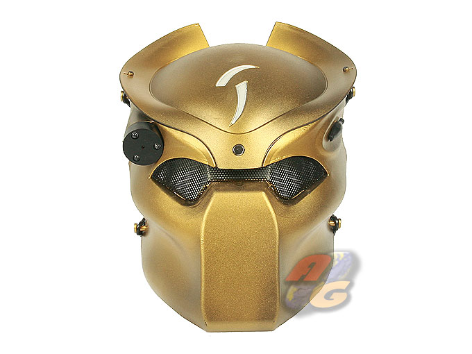 --Out of Stock--Zujizhe Scar Predator Mask with LED and Red Laser ( Gold ) - Click Image to Close