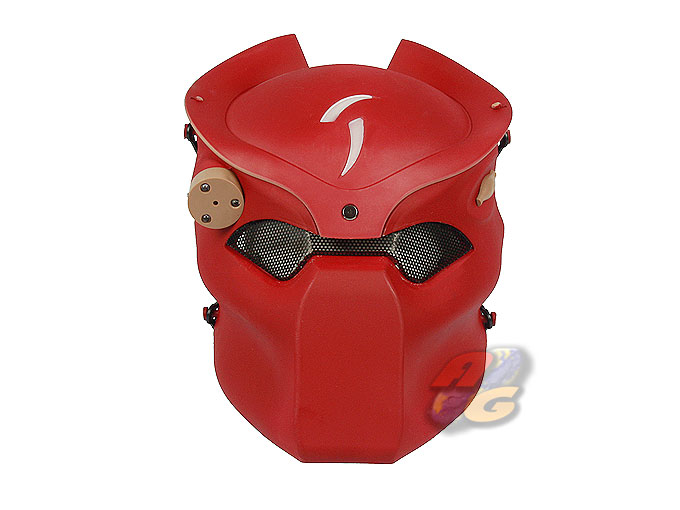 --Out of Stock--Zujizhe Scar Predator Mask with LED and Red Laser ( Red ) - Click Image to Close