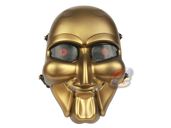 --Out of Stock--Zujizhe SAW Wire Mesh Mask ( Gold ) - Click Image to Close