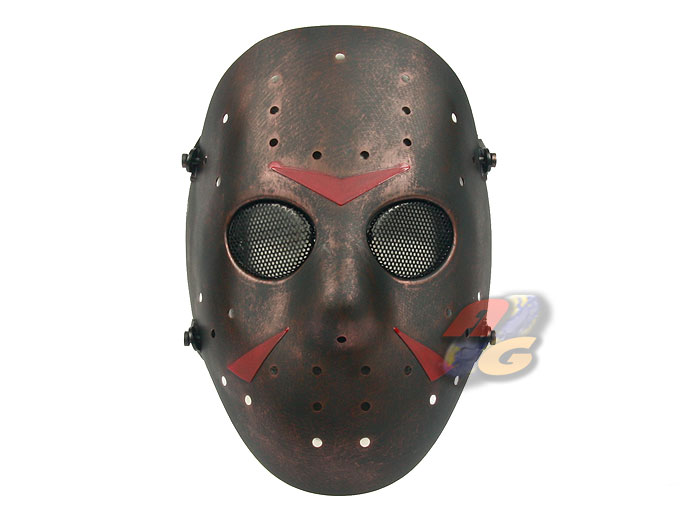 --Out of Stock--Zujizhe ( The Friday 13th ) Jason Wire Mesh Mask ( Dull Copper ) - Click Image to Close