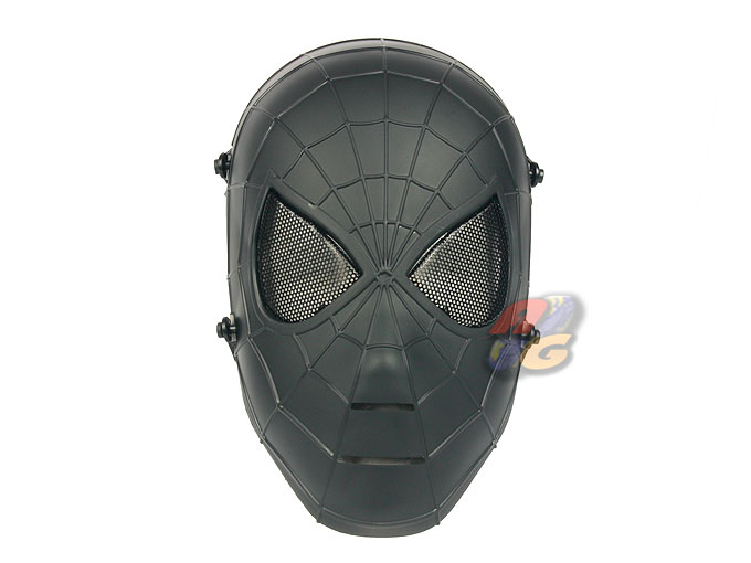 --Out of Stock--Zujizhe Spiderman Wire Mesh Mask ( BK ) - Click Image to Close