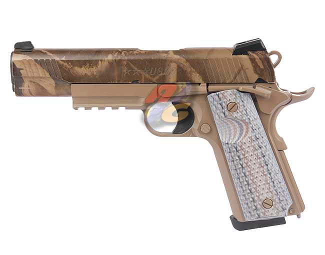 --Out of Stock--Bell M1911 USMC Desert Warrior GBB ( Lasherweave/ No.1911M ) - Click Image to Close