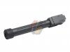 5KU Aluminum Straight Outer Barrel with Thread For Tokyo Marui G17/ M17 Series GBB ( 14mm-/ Black )