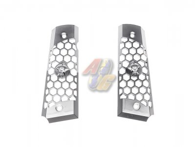 --Out of Stock--WE M1911 Aluminum Hexagon Grip ( Silver )