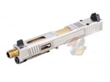 VFC Fowler Industries MKII Glock 17 Gen.5 GBB Airsoft Complete Upper Slide Set ( Stainless Steel )
