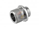 Dynamic Precision Stainless Steel Silencer Adapter 11mm+ to 14mm- ( Silver )