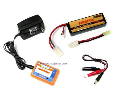 --Out of Stock--Firefox 11.1v 2300mah (12C) Li-Polymer Battery Pack With Charger Set