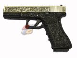 --Out of Stock--WE H17 with LED Gun Case ( Golden Slide/ Bronze Frame )