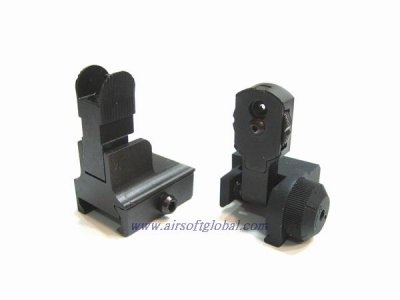 King Arms Flip-up Sight Set For 20mm Rail