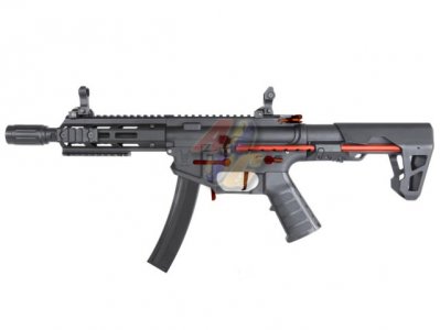 --Out of Stock--KING ARMS PDW 9mm SBR M-Lok AEG ( Black/ Red )