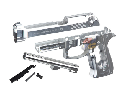 --Out of Stock--NOVA US M9A1 Aluminum Conversion Kit For Tokyo Marui M9/ M9A1 Series GBB ( Naked Silver )