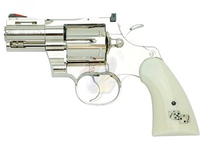 --Out of Stock--Tanaka Python 357 Snake Eyes 2.5" R-Model Revolver ( Nickel Finish )