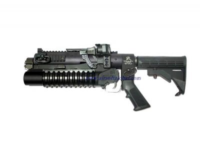 --Out of Stock--G&P Military Type Standalone Grenade Launcher With 6 Position Stock Full Set (S)