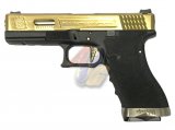 WE G17 WET GBB( Gold, Metal Slide, BK Frame )