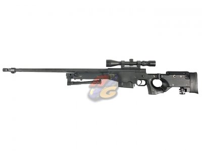 --Out of Stock--Well AW 338 Sniper Rifle With Scope & Bipod - BK