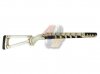 --Out of Stock--AGT Hand Carved Wood Stock For ARES Amoeba "STRIKER" S1 Sniper Rifle ( White Skull )