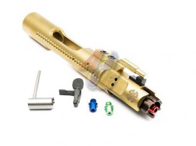 --Out of Stock--RA-Tech Magnetic Locking N.P.A.S. Complete Bolt Carrier For WE M4 Series GBB ( Gold/ NOVESKE )