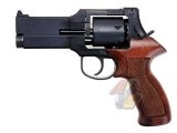 Marushin Mateba 4 inch Gas Revolver ( Matt Black, Heavy Weight, Wood Grip )