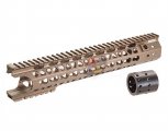 G&P MOTS 12.5 Inch Keymod For G&P GBB Metal Body/ WA M4A1 Series GBB ( Wire Cutter Design, Sand )