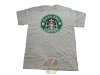 Gildan T-Shirt ( Grey, Guns & Coffee, M )