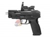 AG Custom HK XDM .40 GBB Pistol with SRU CNC SR-X Apache Aluminum Slide ( BK ) and AG-K 4 Patterns Opticess Red/Green Sight