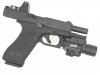 --Out of Stock--AG Custom H45 GBB with Mafioso Steel Slide with RMR and Flash Light