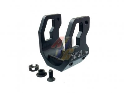 --Out of Stock--Armyforce P90 AEG Stock Sling Adaptor Plate with Sling Swive ( Type A/ BK )
