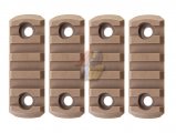 --Out of Stock--GK Tactical M-Lok Nylon 5 Picatinny Rail Sections ( Coyote Brown )