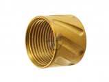 5KU Diagonals Knurled Thread Protector ( 14mm-/ Gold )