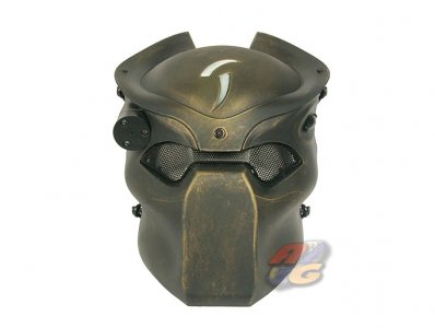 --Out of Stock--Zujizhe Scar Predator Mask with LED and Red Laser ( Dull Bronze )