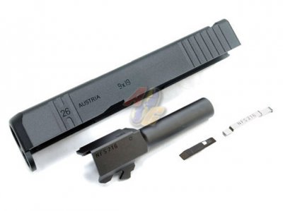 --Out of Stock--Guarder CNC Aluminum Slide and Steel Barrel Kit For Tokyo Marui H26 Series GBB ( BK )