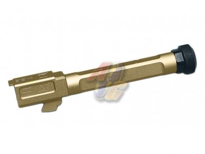 G&P EMG SAI BLU Threaded Outer Barrel For Umarex Glock 17 GBB ( Gold )