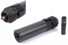 King Arms Power Up Carbon Fiber Shorty Silencer For KSC/KWA MP7