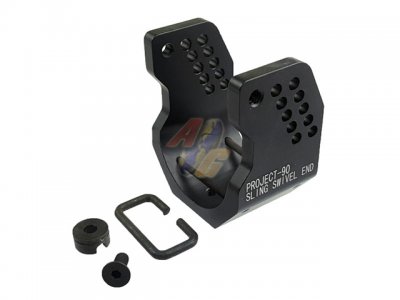 --Out of Stock--Armyforce P90 AEG Stock Sling Adaptor Plate with Sling Swivel ( Type B/ Black )