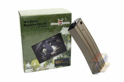 --Out of Stock--King Arms 68 Rounds Magazine For M16/ M4 Series ( DE ) SET ( 5 PCS )