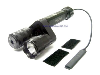 G&P Aiming Laser With Flashlight 9V For Front Sight - Green