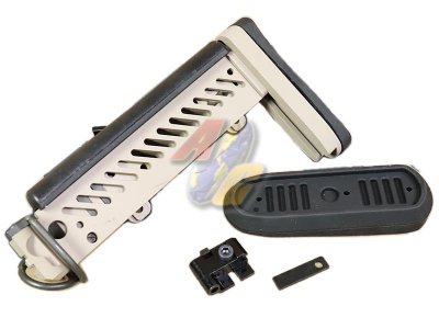 --Out of Stock--5KU PT-1 AK Side Folding Stock For CYMA/ LCT/ GHK AK Airsoft Rifle ( Tan/ Gen.2 )