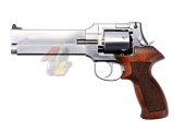 Marushin Mateba 6 inch Gas Revolver ( Silver, Heavy Weight, Wood Grip )