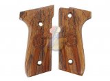 --Pre Order--KIMPOI SHOP Hand Carved Wood Grip For Tokyo Marui M9 GBB ( Red Wing )