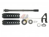 Angry Gun M733 Style Steel Outer Barrel Front Set For Tokyo Marui M4 Series GBB ( MWS )