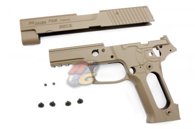 --Out of Stock--Guarder Aluminum Slide & Frame For MARUI P226 Rail (2010 New Ver. - Tan)