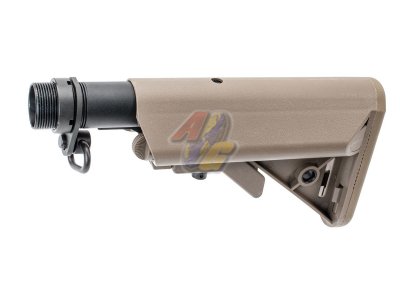 --Out of Stock--T8 C-Style Stock with 6 Position Buffer Tube Combo Set For Tokyo Marui M4 Series GBB ( MWS ) ( FDE )