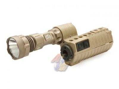 --Out of Stock--G&P M500 Handguard With Flashlight ( Sand )